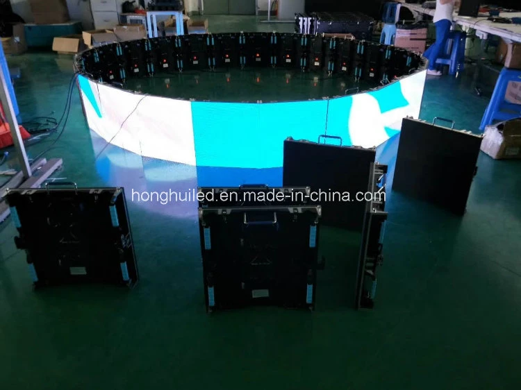 Outdoor Full Color Curve P3.91 P4.81 Rental LED Display for Advertising Panel Screen (500*500mm)
