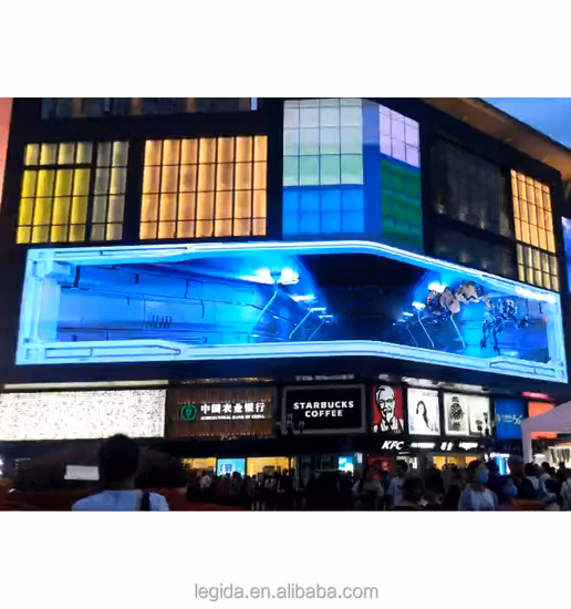 Olho nu 3D P6 Nationstar grande tela LED RGB painel de publicidade sinais outdoor fixo display smdled ao ar livre