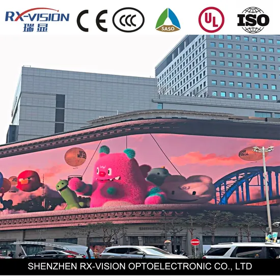 P6mm de alto brilho para publicidade em cores de serviço frontal Display de LED fixo externo para montagem em parede