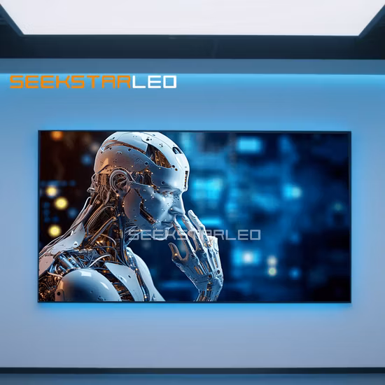 Ultra Fine Pitch P1.67 Big Screen 16:9 Golden Ratio LED Display Fixo Interno para Sala de Reuniões